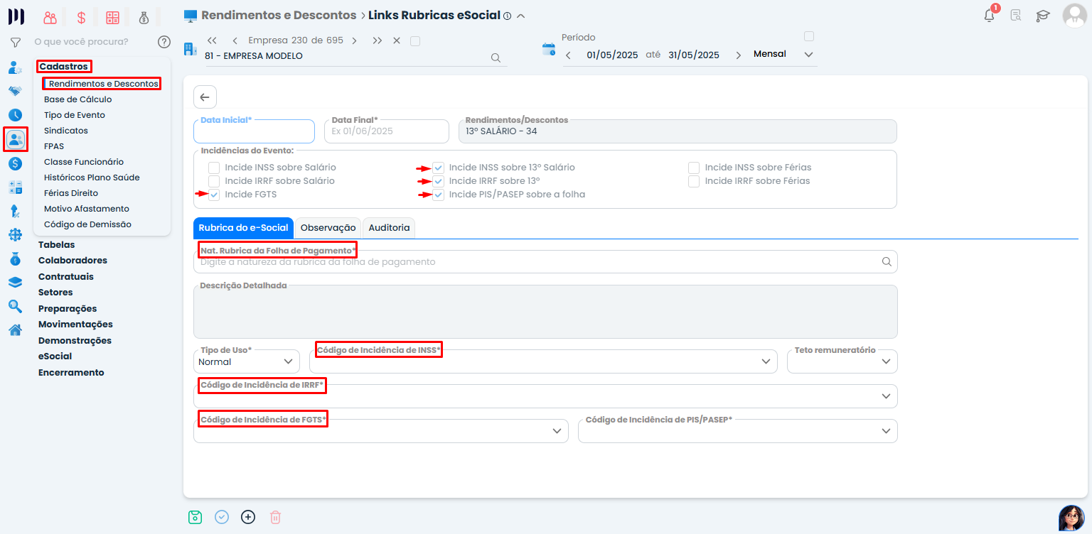 Essa imagem mostra os campos que você deve preencher.