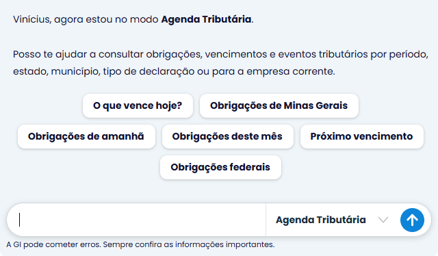Agente Agenda Tributária ajuda a organizar a rotina e a localizar compromissos tributários com mais agilidade. Porém, os dados relevantes devem ser conferidos antes da tomada de decisão ou da entrega de uma obrigação.