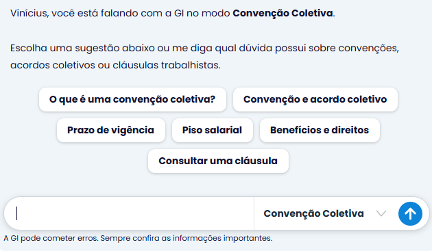 Agente Convenção Coletiva no sistema contabil makrosystem, consegue informar uma alteração salarial, o usuário pode consultar o piso previsto na convenção coletiva. Também é possível pesquisar benefícios ou condições específicas da jornada de trabalho.